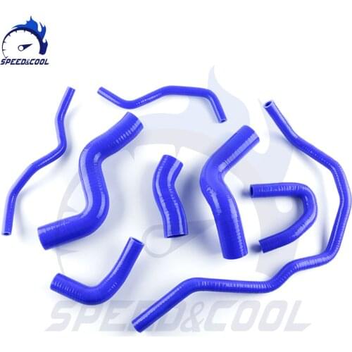 Car Silicone Radiator Heater Coolant Pipe Hose Kit For Volkswagen VW GOLF GTI 2.0T FSI TURBO MK5 2003-2009 High Performance