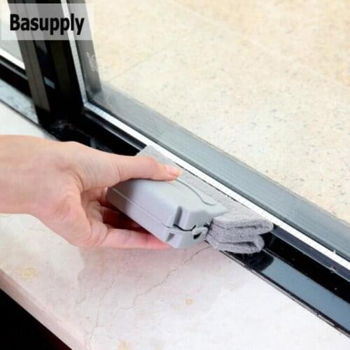 Basupply 1Pc Multi-function Window Slot Gap Brush Wall Corner Brush Stove Slot Gap Dust Removal Cleaning Brush Family Tools