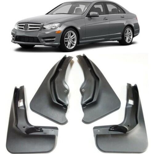 Car Mud Flaps For 2011-2014 Mercedes Benz c-class w204 Sport Mudguards Benz w204 2011-2013 2014 Mud Flaps Benz C-class fenders