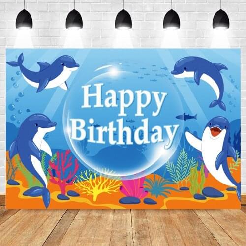 Yeele Baby Birthday Backdrop Seabed Shark Portrait Photography Party Decor Background Photozone Photo Studio Photographic Props