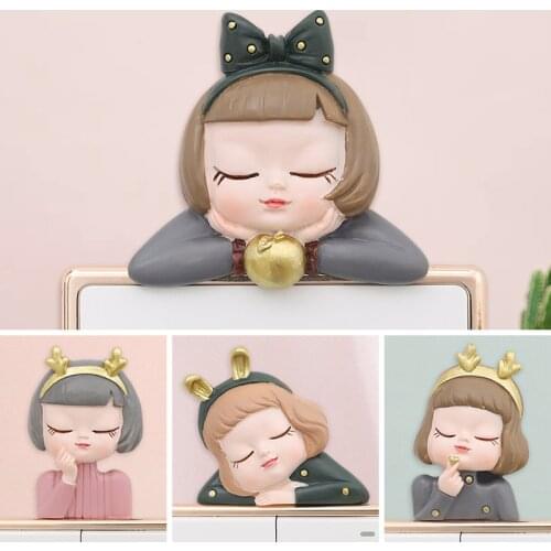 Creative Resin Girls Switch Stickers Bedroom Home Decoration Accessories Cartoon Wall Living Room Background Wall Decor Crafts