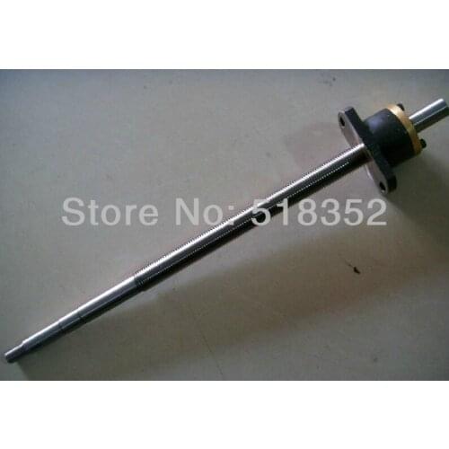 L378mm/410mm Screw Rod with Feed Screw Nut M18x 2mm Tooth Pitch Used for Xiongfeng and Other Wire EDM Machines, EDM Spare Parts