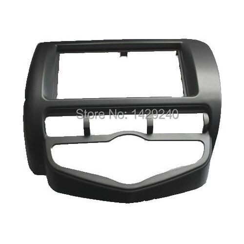 LEEWA car refitting dvd frame/dvd panel/audio frame for 2006 Honda Fit/Jazz (Aircon auto,for driver in right ) 2DIN