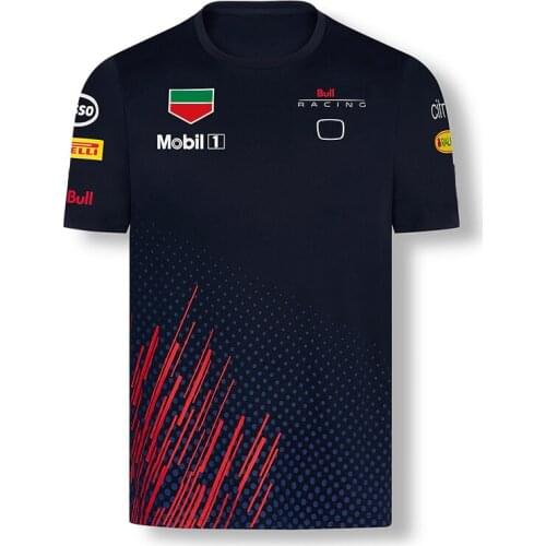 2021 summer new mens short sleeve T-shirt clothing fast drying and breathable F1 racing off-road motorcycle AMG GP treasure blu