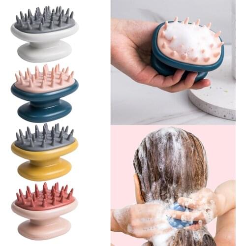 Hair Scalp Massager Handheld Scalp Soft Shampoo Brush Hair Comb for Shower Accessories Women Silicone Shower Brush