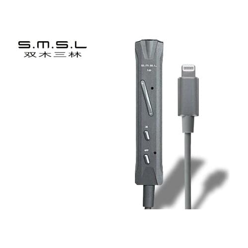 S.M.S.L SMSL I2 Hi-Fi Mini Headphone Amplifier Portable Speaker DAC/Amp and Lightning Connector Built-in Microphone for IOS