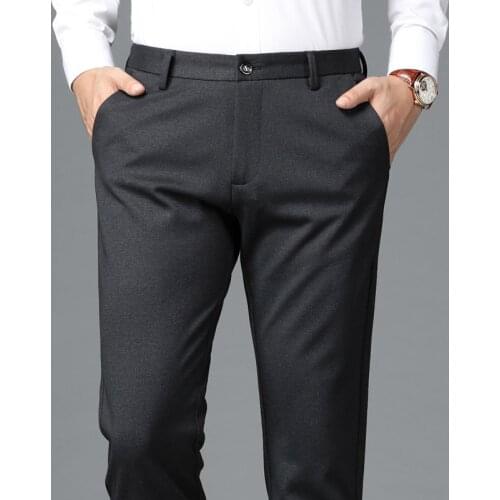 Men Suit Pants Autumn Winter Men Dress Pants Straight Business office trousers Mens Formal Pants Classic Male pantalon hombre