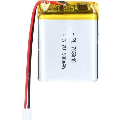 YDL 3.7V 900mAh 703040 Rechargeable Lipo Battery with JST Connector