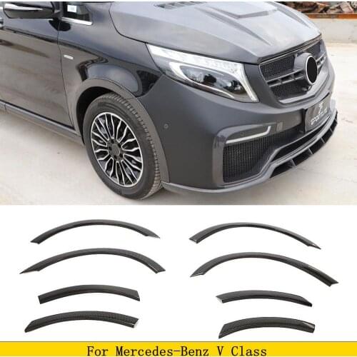Auto Car Wheel Arch Fender Guard Protector Flares for Mercedes-Benz V Class 2015 2016 2017 2018 2019 Wheel Arch Cover Trim