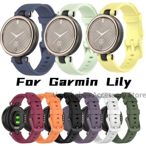 1/2/3pcs Soft Silicone Band Straps For Garmin Lily Womens Fitness Sport Bracelet Replacement Watchband Smartwatch Accessories