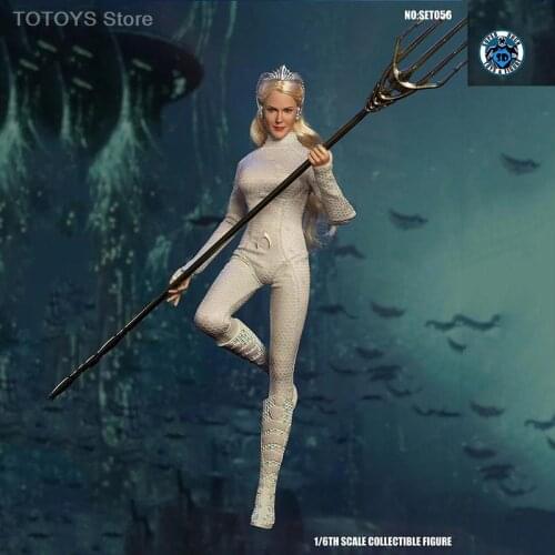 1/6 SUPER DUCK SET056 Queen of Atlantis Head Sculpt Clothes Set Model Fit 12'' TBL S12D Action Body Presale