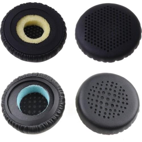 Leather Ear Pads Cushion Cover Earpads Replacement for Jabra Evolve 20 20se 30 30II 40 65 65+ 75 75+ uc ms Headset 1Pair