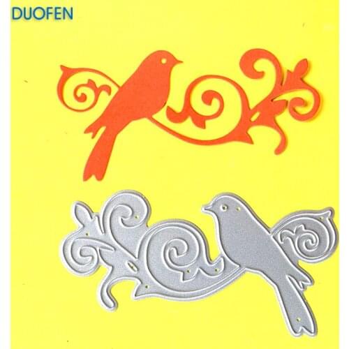 1pc bird and vine stencil metal Cutting dies for DIY papercrafts projects Scrapbook Paper Album greeting cards paper works deco