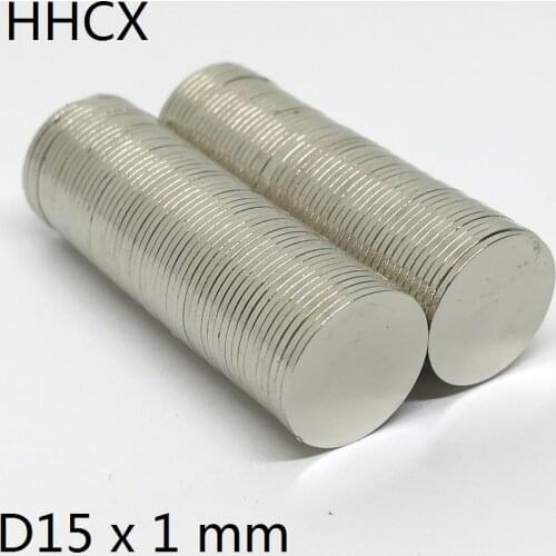 10 20 50 100PCS/LOT Disc Magnet 15x1 N35 NdFeB MAGNET 15*1 Neodymium Magnets 15 x 1 For Speaker