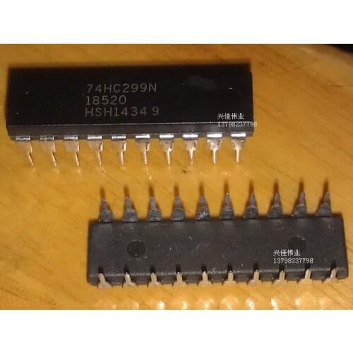 10PCS New 74HC299N DIP20 package and parallel I 8 -bit bidirectional universal shift register