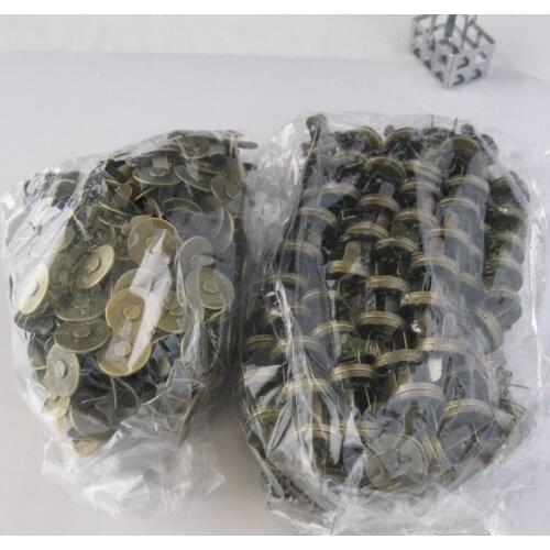 100 Sets/lot 14mm Imitation Bronze Strong Magnetic Snaps Bag Purse Clasp Metal Button Fastener Sewing Craft