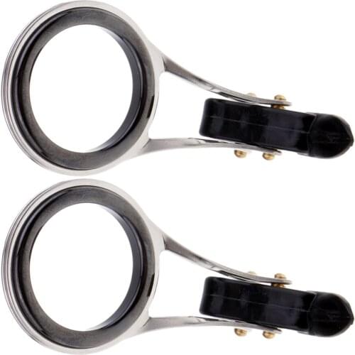 2Pieces Spinning Casting Fishing Rod Guide Eyes Ceramic Ring DIY Tip Repair Kit Tackle Dropshipping