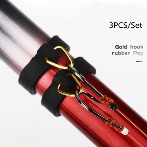 3pcs/set S M L Plastic Fishing Hook Keeper for Fishing Rod Pole Fishing Lures Bait Safety Holder Carp Easy-Fishing Tackle Hooks
