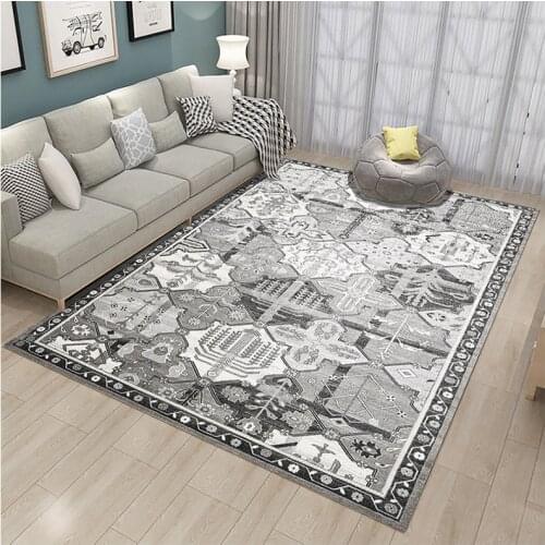 3D Grey geometric carpet parlor bedroom home decoracion living room rug large home floor mat table kitchen carpet custom