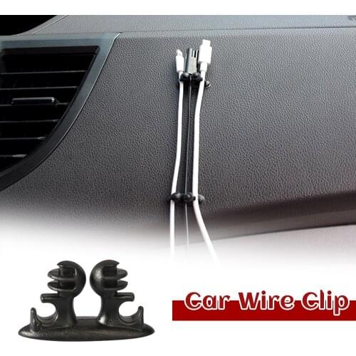 8Pcs Lot Car Wire Clip 26*15MM USB Fixed Clamp For Toyota Ford Benz Jeep Kia Hyundai Honda Land Rover Car Interior Accessories