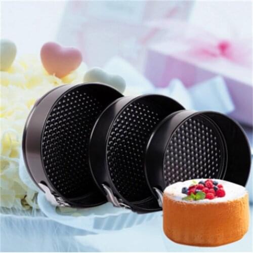 4 Sizes Nonstick Baking Moulds 3D Round Cake Molds Carbon Steel Mousse Ring Kitchen Cake Dessert Bake Decorating Tools