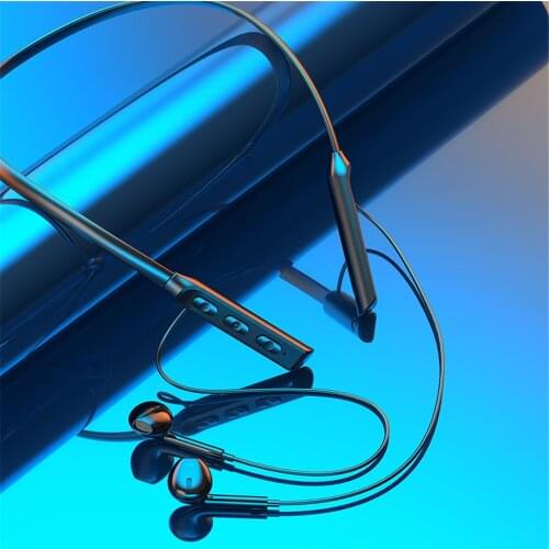 Bluetooth5.0 Wireless Headphones Magnetic Neckband Earphones IPX7 Waterproof Sport Earbuds with Noise Cancelling Mic For phone