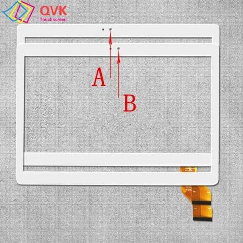 Black white for 10.1 Inch FULCOL K101 2.5D glass Capacitive touch screen panel repair replacement spare parts