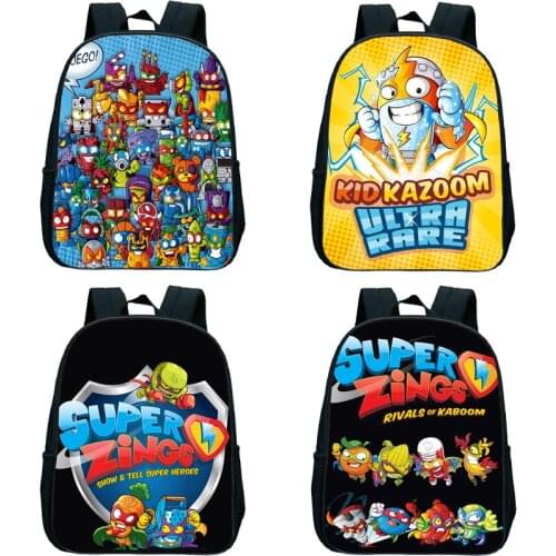 Children Super Zings Kindergarten Backpack Child Superzings School Bag Toddler Cartoon Bookbag Kids Mochila Back to School Gift
