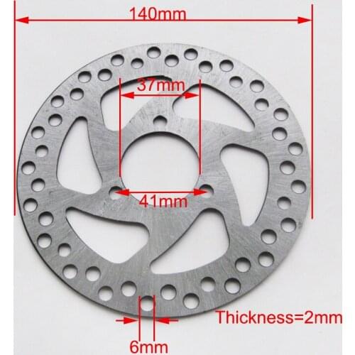 140mm 37mm Disc Brake Plate 3 Mounting Hole Electric Scooter e-Bike Disc Brake Plate Electric Bicycle Accessories
