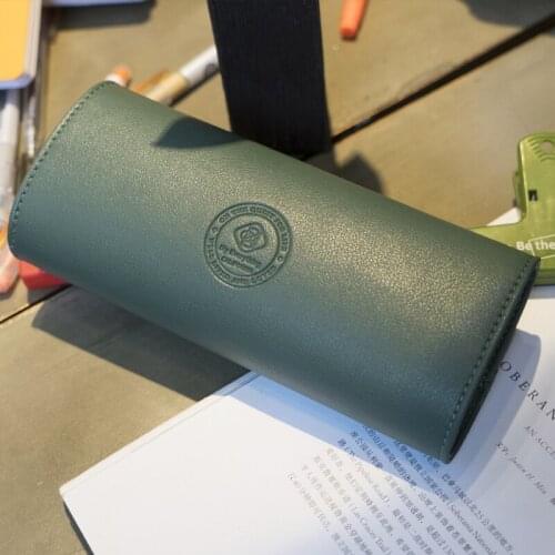 Ins Style Pencil Case For Women Simple Korean Large Capacity Glasses Case For Students