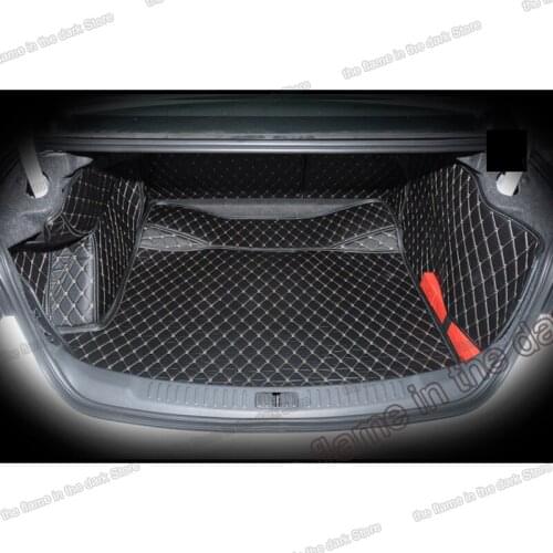 Leather Car Trunk Mat Cargo Liner for chevrolet malibu holden 2013 2012 2014 2015 2016 accessories interior rear boot auto