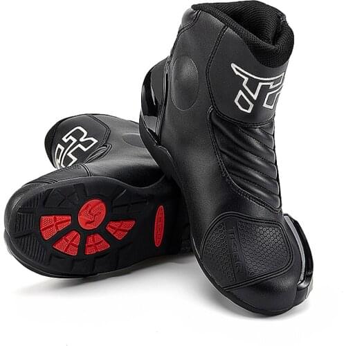 Motorcycle Shoes Riding Mens Racing Boots Motocross Summer Windproof Metal Anti-Collision Shift Gear Microfiber Leather Boot