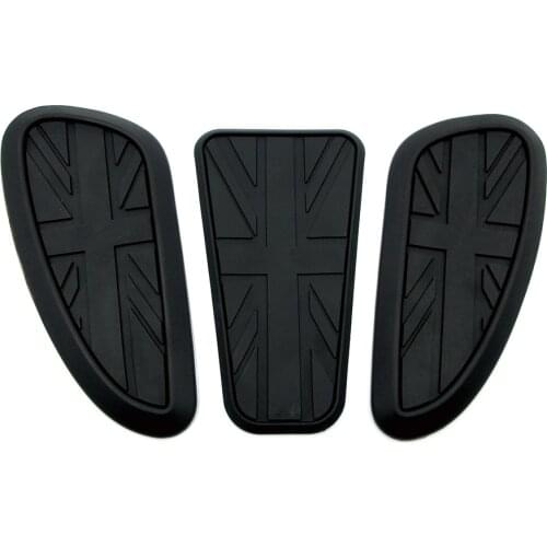 Motor Retro Cafe Racer Gas Fuel Tank Sticker Protector Sheath Knee Tank Pad Grip Decal For Turimph Royal Enfield Interceptor 650