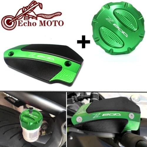 New For KAWASAKI Z800 Z 800 2013 2014 2015 2016 Motorcycle Front&Rear brake Fluid Cylinder Master Reservoir Cover Cap