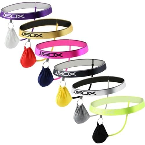 NEW Sexy Thong T-back Men Underwear Sexy Jockstrap Thongs U Convex Penis pouch Male Panties Gay Man G-String Bikini Dropshipping