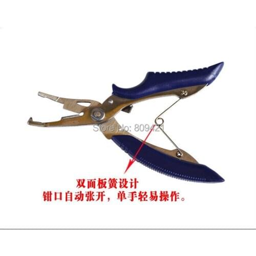 WholeSale 100pcs/lot LR831 Sharp Stainless Steel Fishing Pliers Line Cutter Hook Remove Tackle Camp Tool with Carring pouches