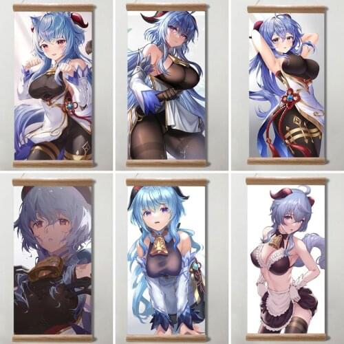 Genshin Impact Posters Gan Yu Game Posters Anime Posters Canvas Painting Wall Art Picture Decoration for Living Room Decor