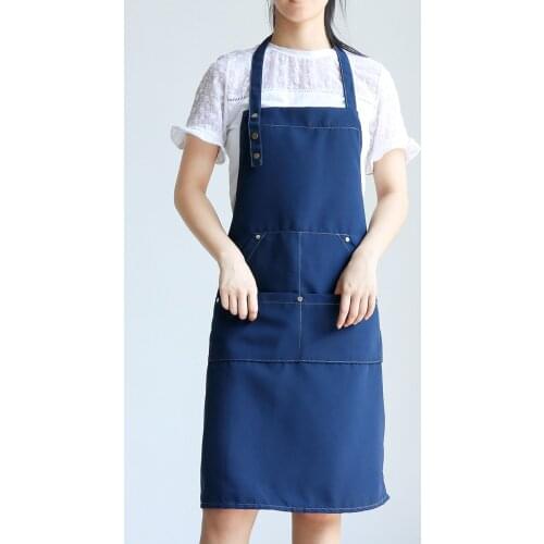 Net red waterproof apron custom logo printing catering milk tea cake shop cafe waist waist manicure work clothes women