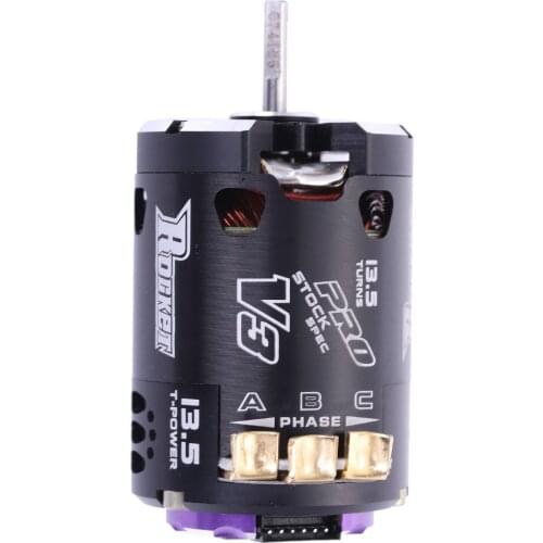 SURPASS HOBBY V3 540 13.5T Sensored SPEC RC Brushless Motor for 1/10 RC Racing Car Truck RC Car Parts Accessories Purple black