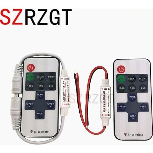LED Strip Light Mini 11 Key RF Remote Wireless Controller DC5-12V For LED strip