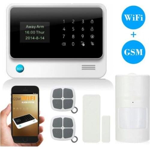 WIFI + GSM + GPRS Home Security Alarm System