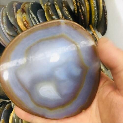 12cm natural crystal agate pieces for home decoration 1pc