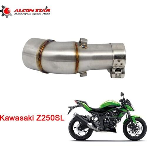 Alconstar For Kawasaki NINJIA250SL/Z250SL Motorcycle Exhaust Middle Pipe Connect Pipe Muffler Escap Link Pipe Middle Pipe