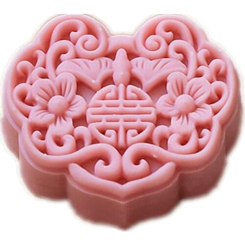 New Mid-Autumn Festival Product Moon Cake Mold National Tide Wind Ruyi Lock 150g 3D Non-stick Hand Press Mold 75g