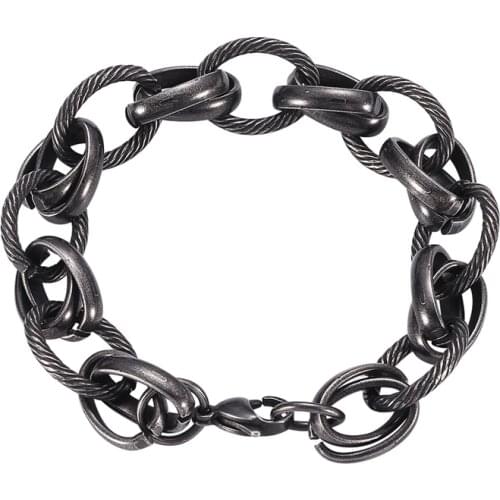 New Fashion Jewelry Womens Stainless Steel Chain Bracelet GS0118