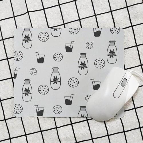 New Print Milk Pattern Gaming Mouse Pad Simple Design Speed ​​Gaming MousePad durable non-slip small size hot sale