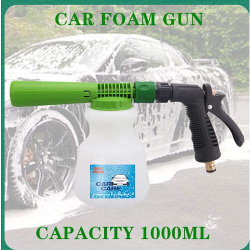 Low Pressure Carwash Foam Gun Foam Cannon Snow Foam Lance Garden Water Hose Water Sprayer Bottle