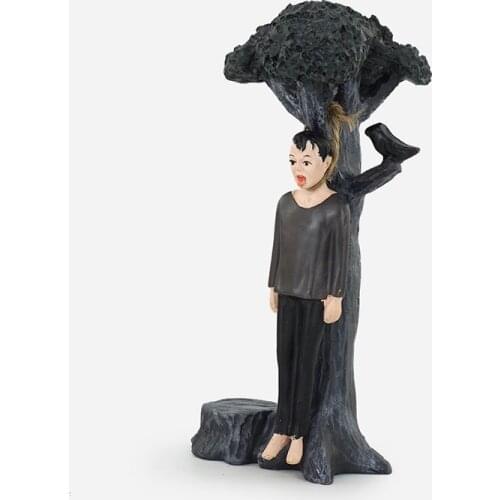 Resin figure Psychological sand table sand tools sand game box court toy model character negative suicide hanging man