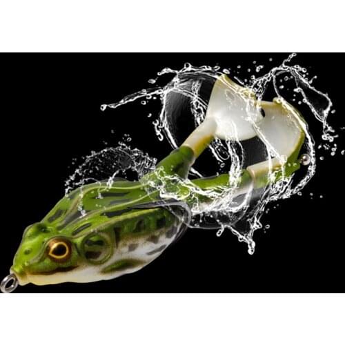 Frog Type Fishing Lure Frog Propeller Foot Flippers Artificial Bait 9Cm/13.7G Floating Bionic Soft Lure Carp Fishing Wobblers