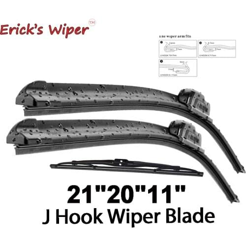 Ericks Wiper Front & Rear Wiper Blades Set Kit For Honda CRV CR-V MK2 2001 - 2006 Windshield Windscreen Rear Window